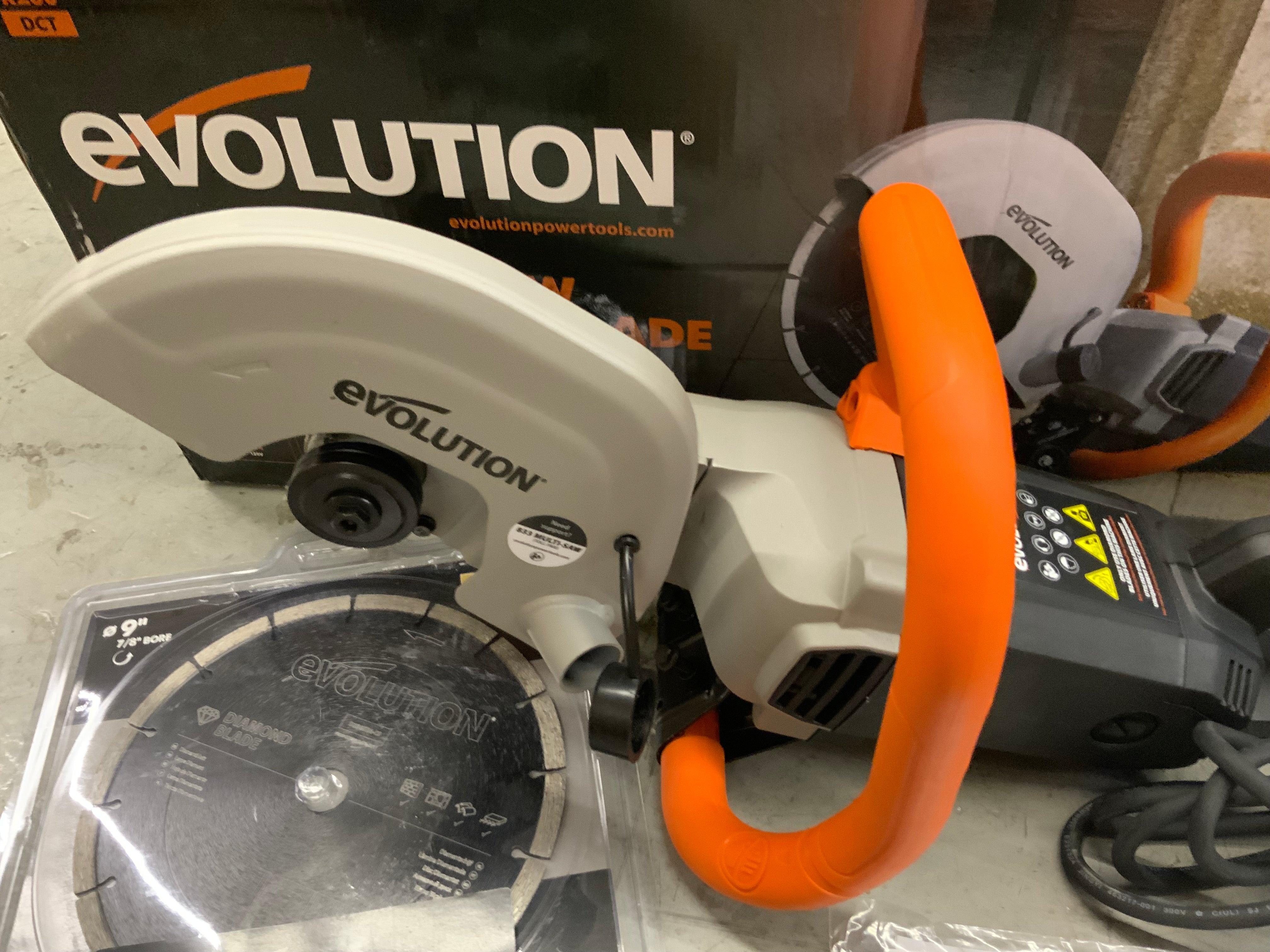 Evolution R230DCT - 9 Inch Electric Concrete Saw W/ 9 Inch Diamond Blade (8089541771502)